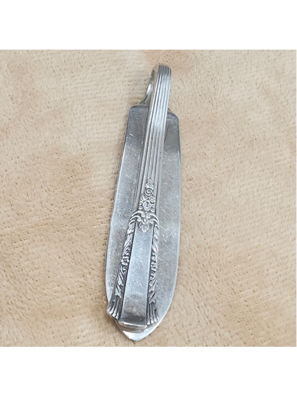 Rogers Treasure Money Clip Card Holder Handmade Accessory Silver Plated